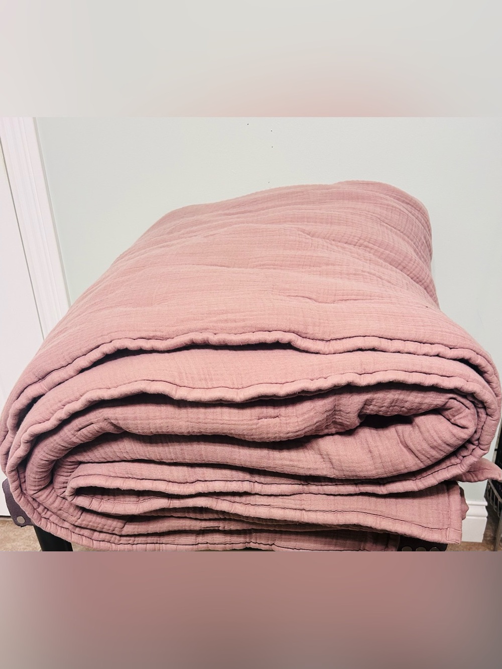 NWT Quince Organic Cotton Gauze Dream Quilt and Shams in Fig!